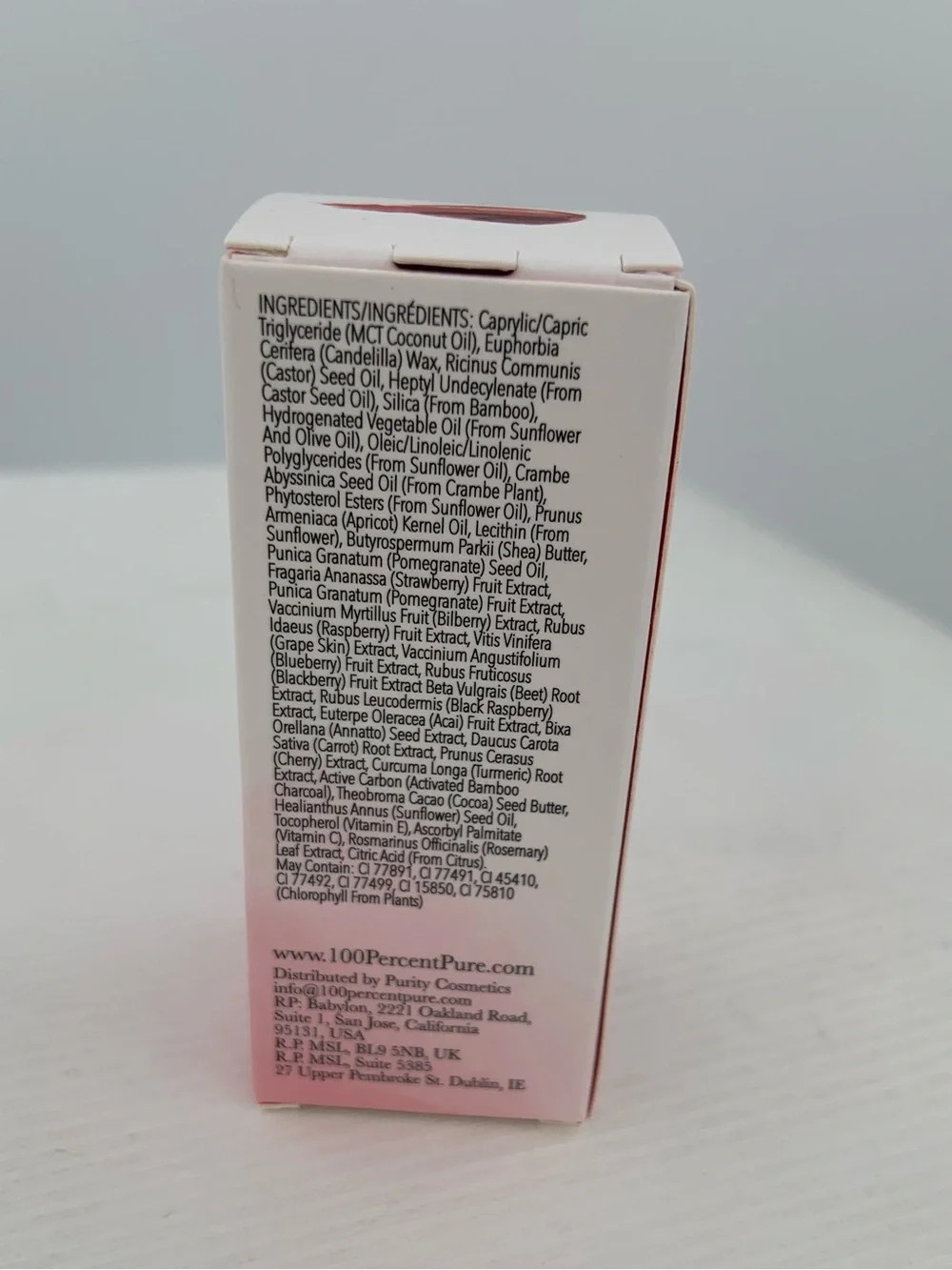 NWT NIB Fruit Pigmented® Pomegranate Oil Moisturizing Lipstick